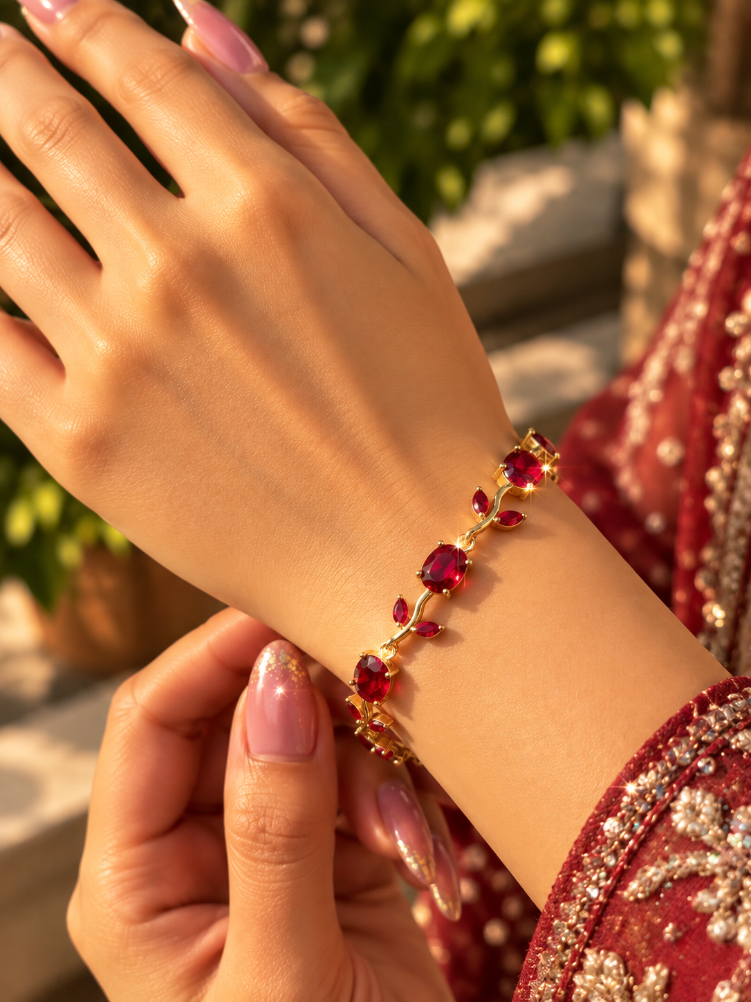 Tulip (Ruby Vine Bracelet)