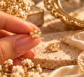 Elegant Crown Earring Studs
