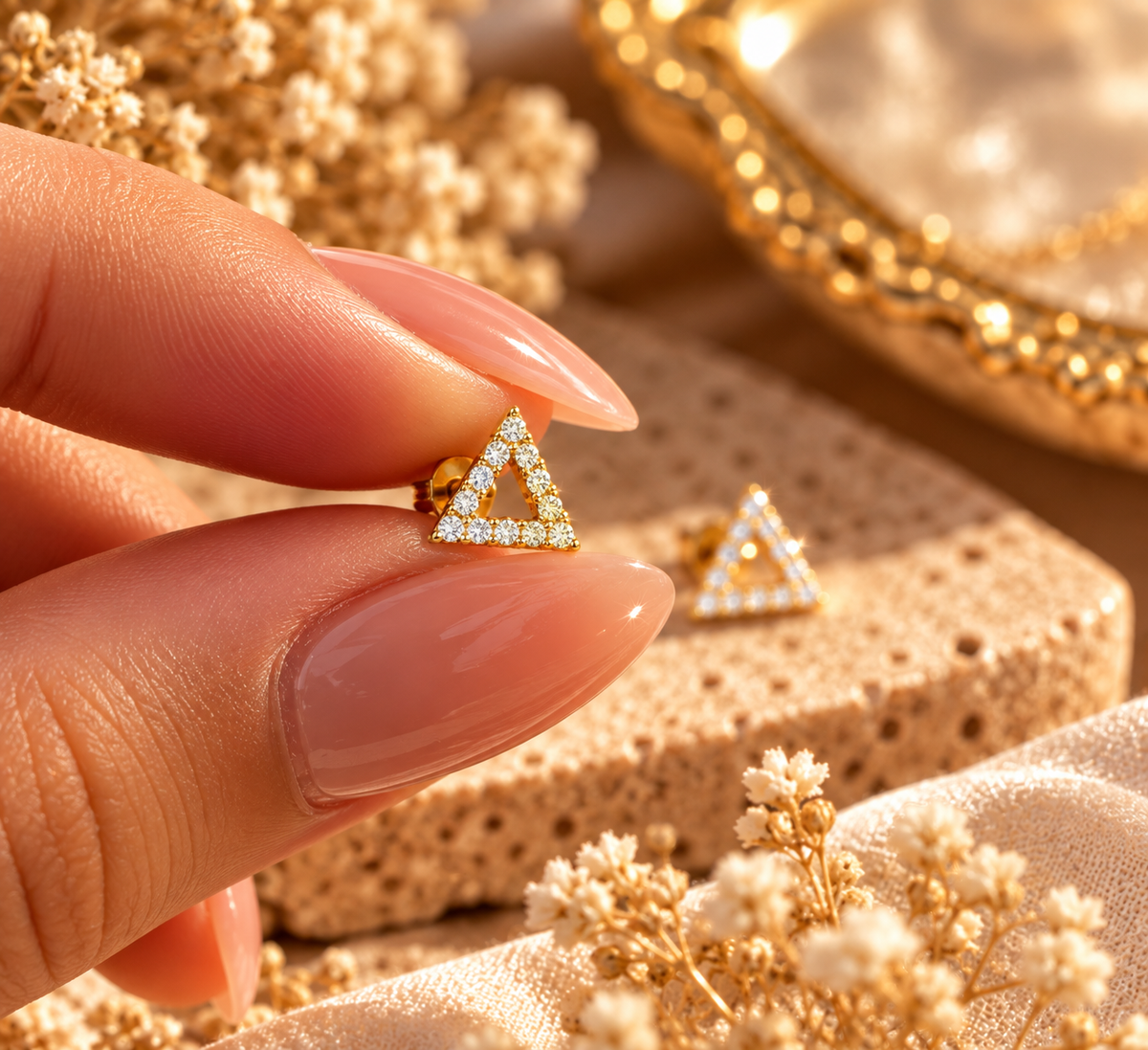 Luxury Triangle Stud