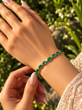 Emeraid tennis bracelet