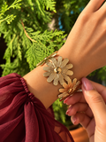 Golden Floral (Golden Daisy Cuff)