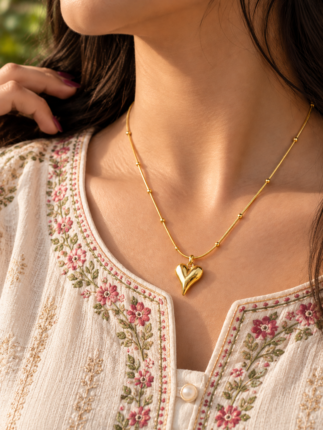 Heart Pendant Necklace 0020