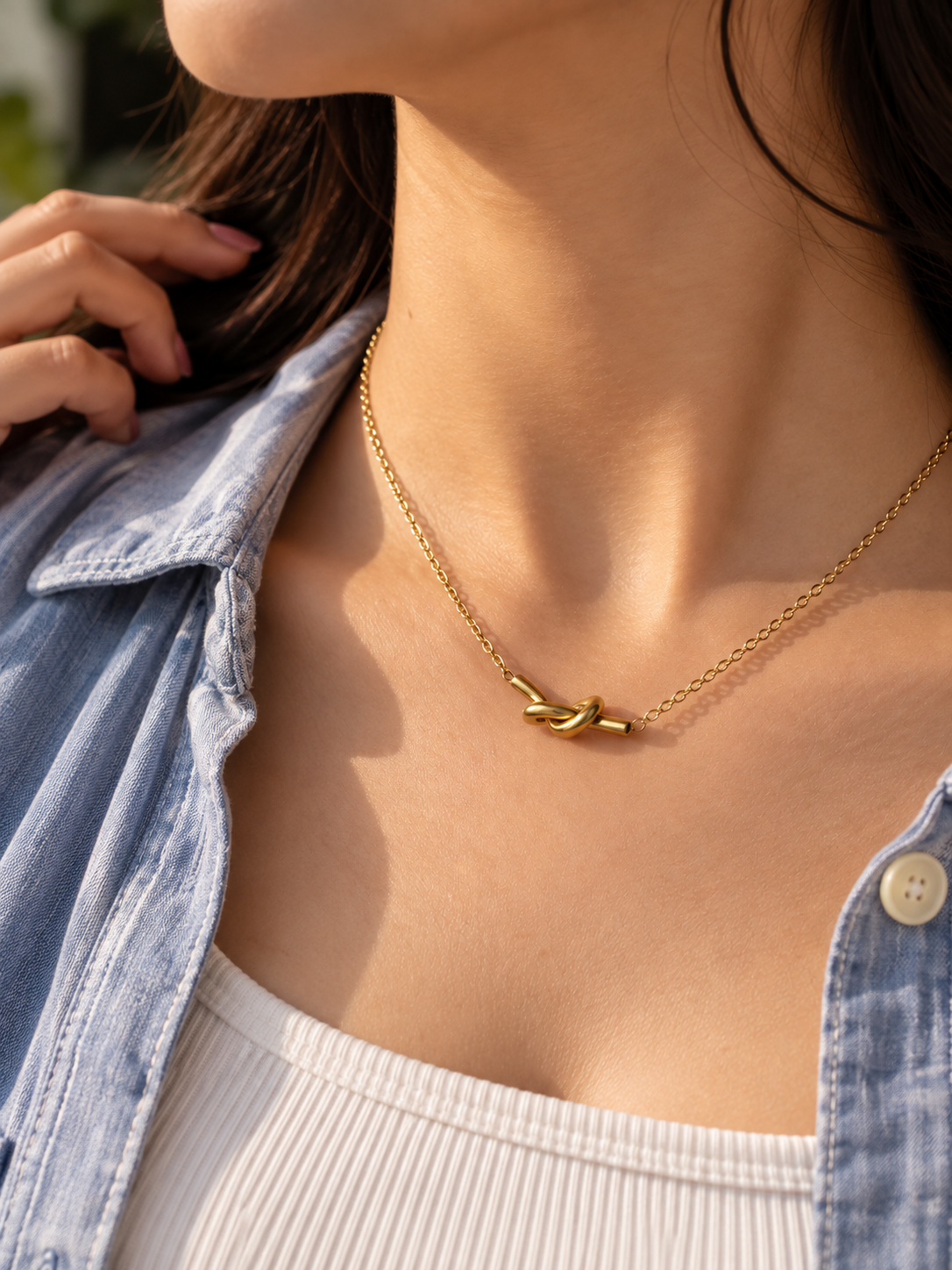 Minimal Bar Pendant Necklace 0016